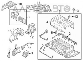 Hyundai Sonata 11-13 hybrid battery assembly