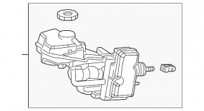 Lexus ES300h 23-25 brake master cylinder with reservoir