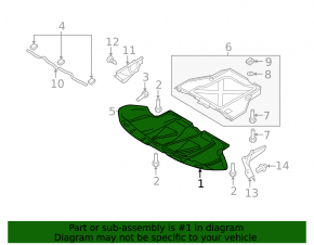 Front engine guard Audi A6 06-11