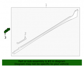 Front left threshold bracket Audi A6 C8 19-