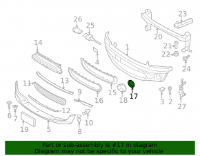 Right fog light frame Mini Cooper R56 R58 11-15