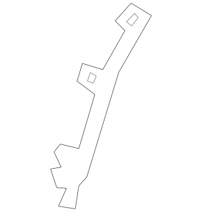 Front bumper mount right Toyota C-HR 18-23 Japan built