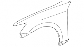 Front left wing Lexus GS 13-19