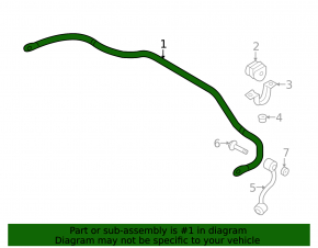 Nissan Rogue 14-20 Rear Stabilizer Bar 19mm