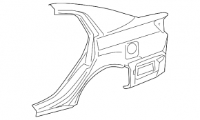 Quarter wing rear left Toyota Avalon 2012 blue