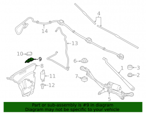 Washer reservoir neck BMW 8 G15 G16 20-25