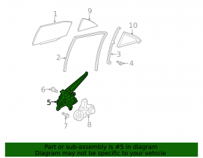 Window lifter with motor rear left Toyota Camry v40