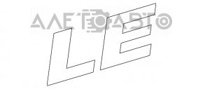 Emblem inscription LE trunk lid Toyota Camry v40