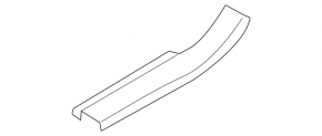 Door sill trim rear left Nissan Murano z50 03-08 beige, with chrome trim