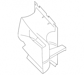 Front right bumper deflector for VW Touareg 11-14