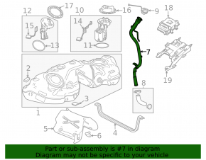 Cadillac ATS 13- Fuel Filler Neck