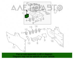 Seat ventilation and heating control Toyota Highlander 14-19
