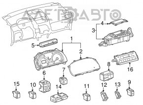 Lexus RX350 RX450h 10-15 Stabilization Disabling Button