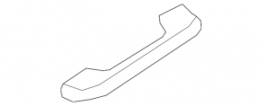 Ceiling handle rear left Hyundai Sonata 18-19 black