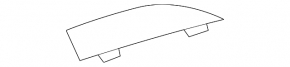 Trunk floor right Subaru Forester 14-18 SJ black