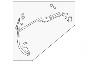 Kia Sorento 21-25 HEV air conditioner compressor-heater-condenser hose