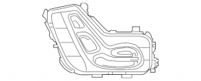 Front right seat control Mercedes GLC 20-22