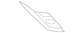 Right fog light bracket for Mazda CX-3 19-21