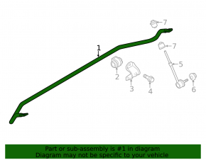 Rear stabilizer Ford Escape MK3 16-19 22mm