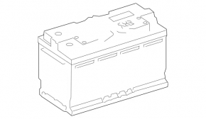 Battery 12v MERCEDES W117 CLA 14-19 80Ah 730A Euro AGM +-Reverse EXIDE