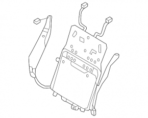 Driver's seat lumbar support Volvo XC60 18-22 with pump