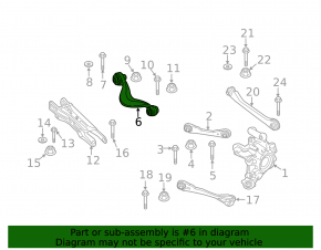 Rear right transverse control arm BMW X7 G07 19-