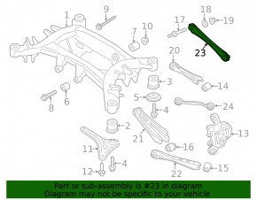 Rear left transverse control arm BMW X3 F25 11-17