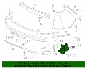 BSM Blind Spot Sensor Bracket Left Honda CRV 17-22