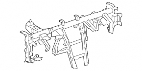 Under-torpedo pipe reinforcement Buick Encore 13-16