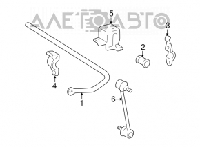 Rear stabilizer bar Lexus RX300 98-00 FWD