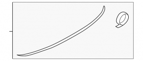 Trunk lid spoiler for BMW 5 F10 11-16