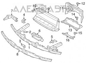 Left TV top bar bracket for BMW i3 14-21 small