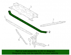 TV crossmember upper BMW X3 G01 18-21