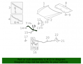 Hood support for Toyota Highlander 2013