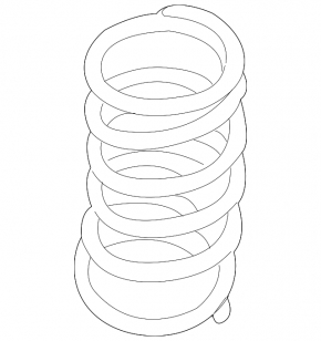 Rear left spring Nissan Altima 13-18 stiffness 2 red white