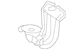Rear stabilizer mounting bracket left Nissan Rogue 21-23