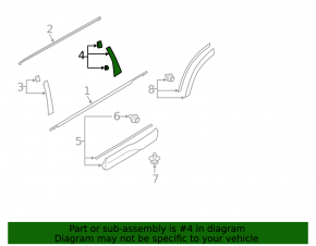 Door trim side rear left rear Subaru Forester 19- SK