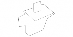 Plug for the inner seal of the front right door glass of Lexus ES 19-26 rear