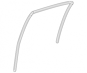 Rear left window seal for Honda Accord 13-17