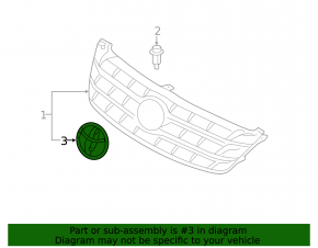 05-10 Toyota Avalon Grille Emblem