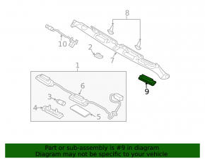 Hyundai Sonata 11-15 trunk release button