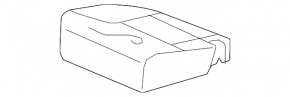 Right rear seat cushion for Honda CRV 12-14, black cloth