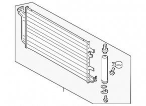 Air conditioner radiator condenser Nissan Leaf 11-12 KOYORAD