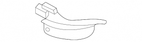 Front bumper parking sensor mount, center left, Porsche Taycan 20-26