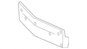 Platform for the front bumper number Mercedes CLS-class C218 12-14 AMG pkg