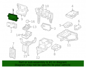 Keyless control unit Mercedes C-class W205 15-18