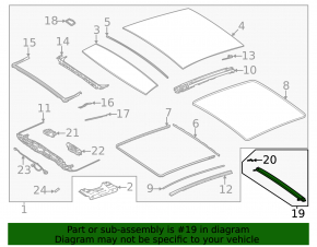 Front panoramic sunshade for Mercedes H247 GLA 20-26