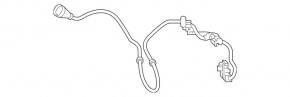 Electric handbrake wire right Mercedes GLC 16-22 without sensor