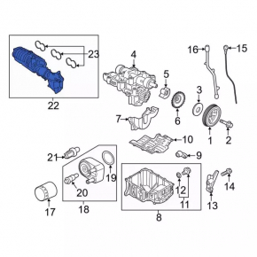 Intake manifold Ford Ecosport 18-21 1.0T OEM