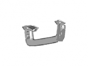 Rear right ceiling handle for Ford Fusion mk5 13-16 gray